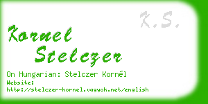 kornel stelczer business card